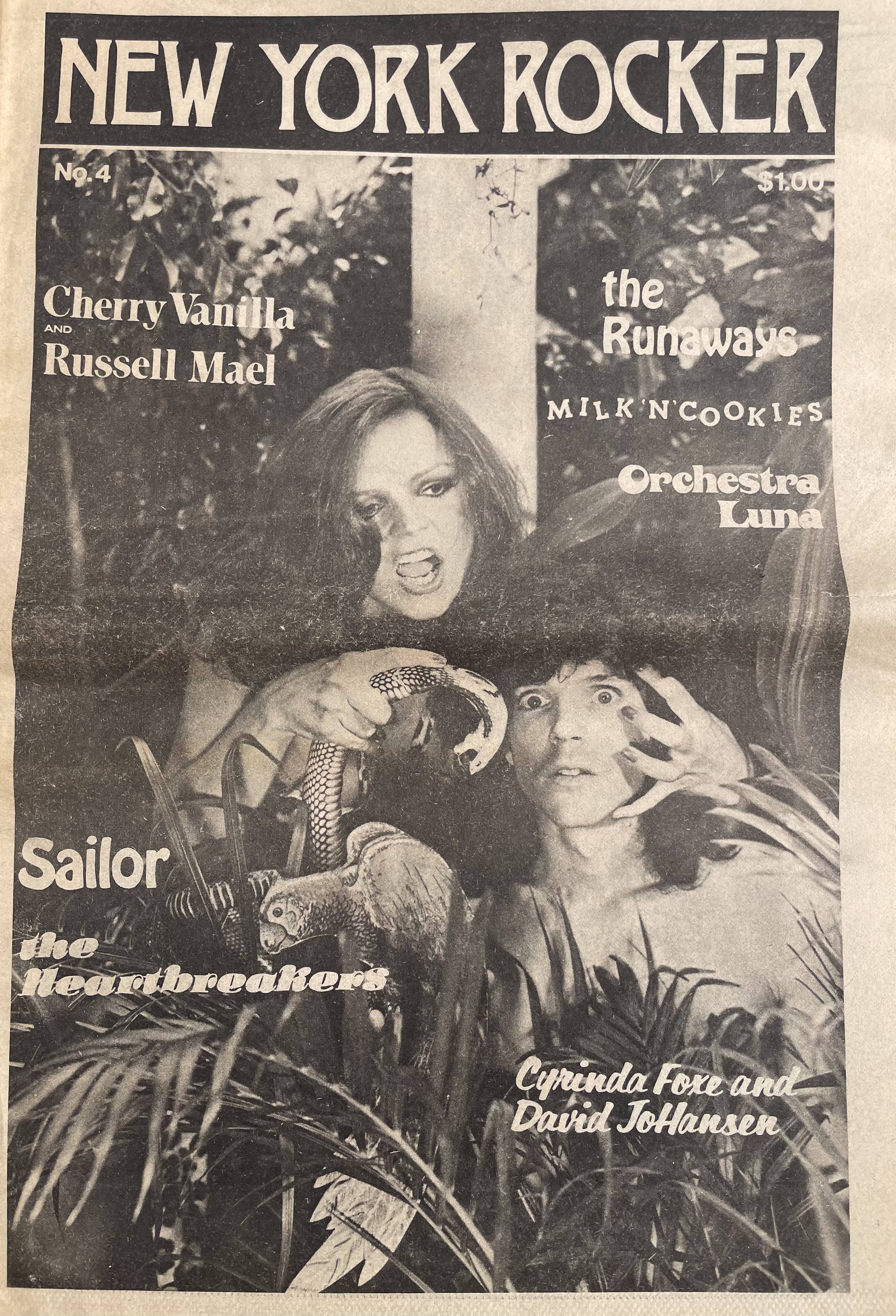 New York Rocker Magazine Issue 1 創刊号 NY Rocker – September 1980 – Fanzine Hemorrhage